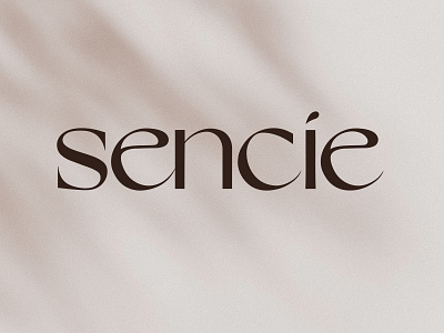 SENCIE Logo branding elegant elegant fonts logo minimalistic visual identity