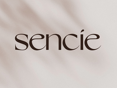 SENCIE Logo branding elegant elegant fonts logo minimalistic visual identity