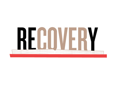 Recovery books literature logo personal project