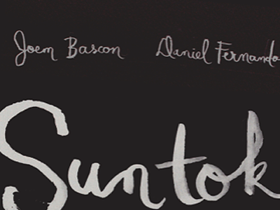 Suntok sa Buwan cursive film handwriting paint poster typography