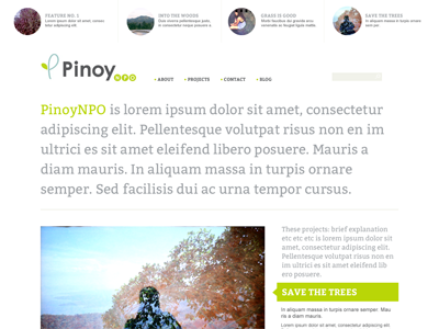 PinoyNPO Home client design web