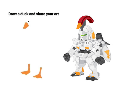 tallgeese1duck art design illustration illustration art photoshop vector