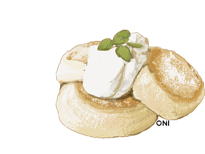 fluffypancake art design desserts drawing food illustration illustration art pancakes photoshop