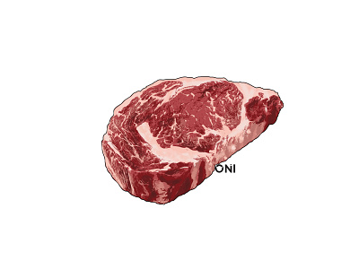 rawribeye art design drawing food illustration illustration art meat photoshop vector