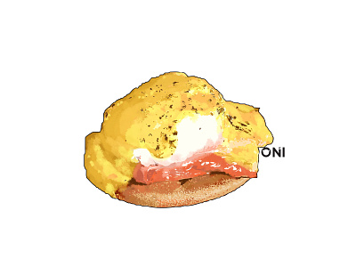 eggsbenedict art design drawing egg food hobby illustration illustration art photoshop vector