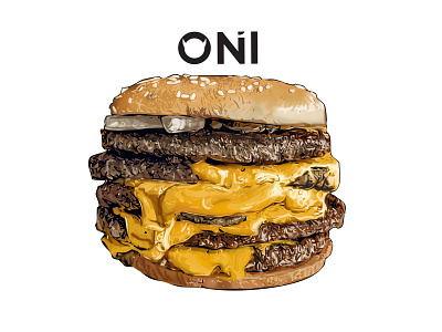 burger63 art burger design drawing food hungry illustration illustration art photoshop vector