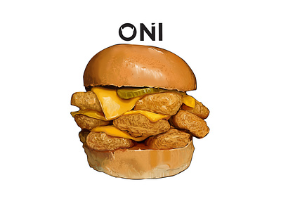 burger66 art burger design drawing food hungry illustration illustration art photoshop vector