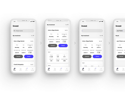 P2P Invest and lending platform App app app design bank banking banking app finance app invest lending loan mobile design mobile ui p2p