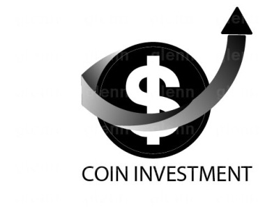 Coin Investment dollar dollar sign income invest investment logo minimal money vector