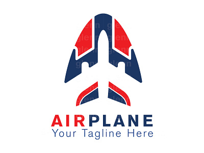 airplane logo airplane airplane logo airport airways attractive flat illustration logo minimal minimalist simple vector