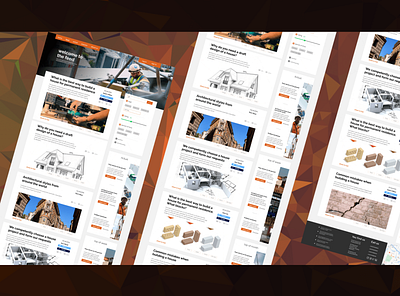 The Building companie blog concept branding design graphic design ui web website