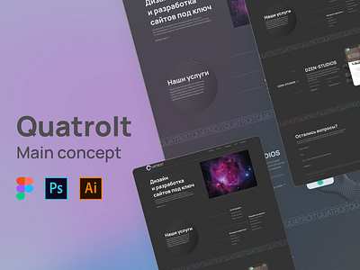 QuatroIT main page concept