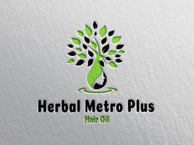 Herbal metro plus oil branding design graphicdesign illustration logo logodesign marketing