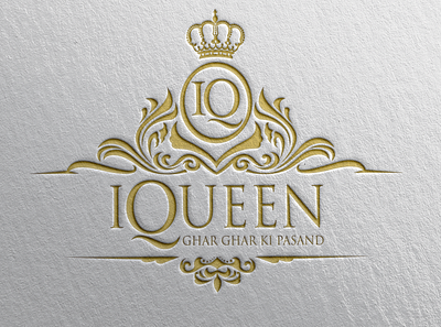 iqueen logo 3d mockup branding design graphicdesign illustration logo logodesign marketing mockup design mockups