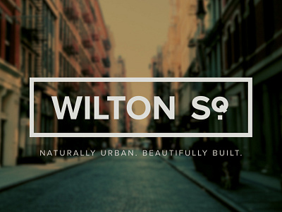 Wilton Square branding city identity logo neighborhood type urban