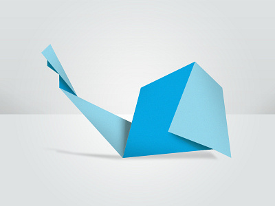 Origami Elephant animal blue elephant illustrator origami photoshop