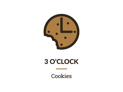 3 o'clock cookies agency life apple watch branding clock club cookies girl scouts icon illustrator logo