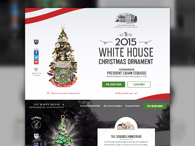 White House Historical Association america calvin coolidge christmas invisionapp ui ui deisgn user experience ux white house