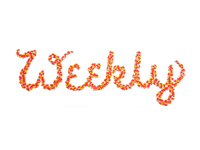 Candy Corn Weekly candy food typography found object halloween photo real type type typography