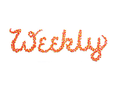 Candy Corn Weekly candy food typography found object halloween photo real type type typography