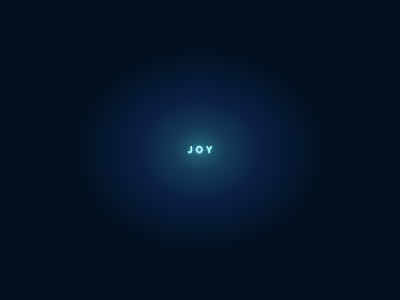 Joy exploration glow joy neon type