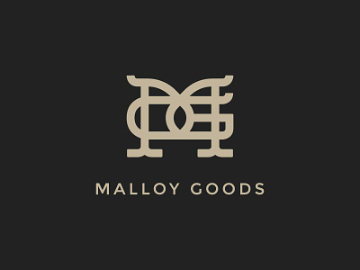Malloy Branding branding gm identity leather leather goods maker mens fashion mg monogram