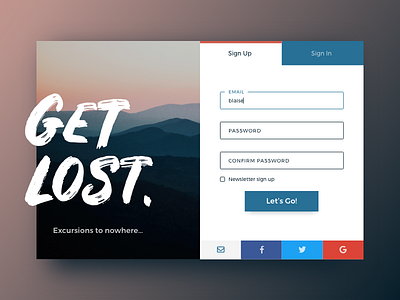 Daily UI 001: Sign Up