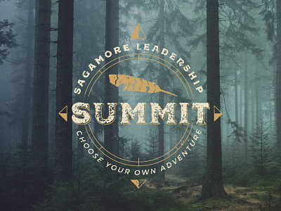 Sagamore Summit 2019 appalachian branding compass conference design hiking illustrator logo design nature outdoors