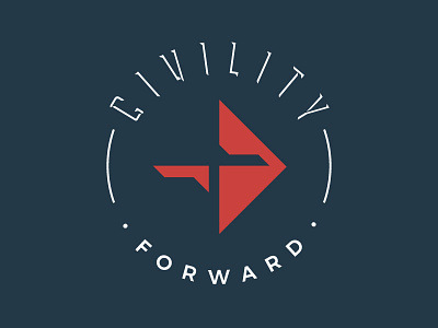 Civility Forward Branding arrow branding christianity cross design icon illustrator justice logo typography vector