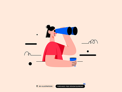 Maggy | 80+ Essential Illustrations! 🐕‍🦺 branding design graphic design illustraion illustration illustrator kit logo piqo ui vector