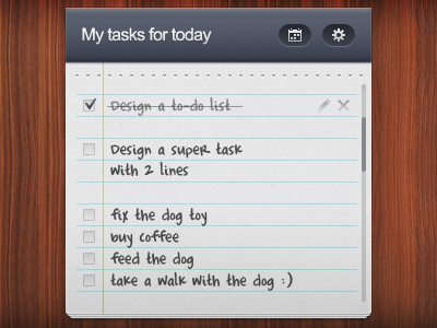 To Do List app interface list tasks to do