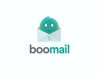 Boomail Logo branding email ghost logo logodesign logotype marketing tool mascot