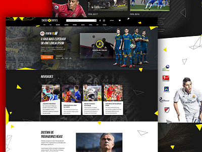 Fifa 17 Game Landing Page game landing page soccer sport web web design