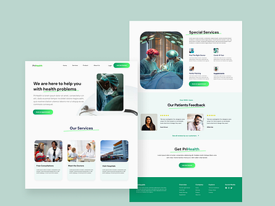 Health Organization Landing Page