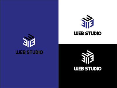 logodesign for web studio 31-13 branding design illustrator logo typography vector web