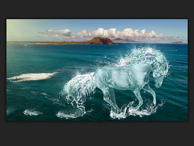 horse collage creative illustration photo photoshop processing