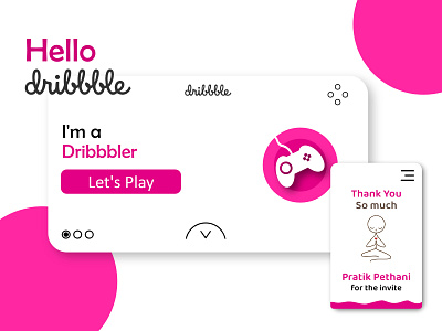 Hello Dribbble! app branding design icon illustration typography ui ux