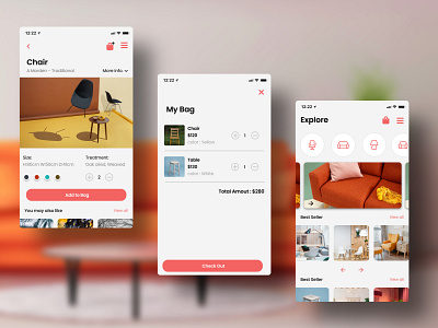 Furniture App UI Concept