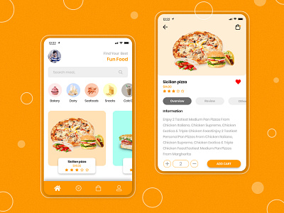 Food Delivery - Mobile App app branding illustration logo minimal ui ux vector