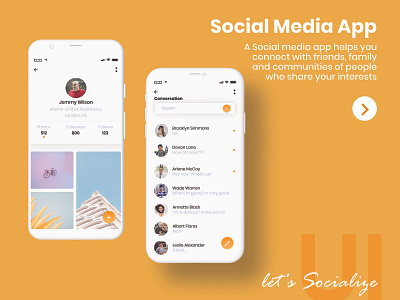 Social Media App UI