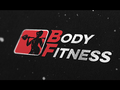 Body Fitness Brand branding design fitness logo logo mockup silver typography vector