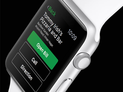 Apple watch app design apple watch bill black design green photoshop pizza sketch3 user interface ux uxd watch