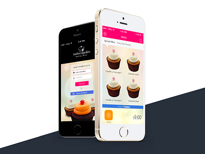 Cupcakes App Design app design cupcakes. mobile app ui design user interface uxd