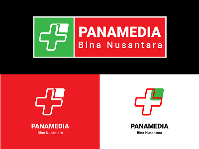 logo panamedia amazing artwork awesome logo beautiful logo branding company logo cool design design health app health care healthy logo vector
