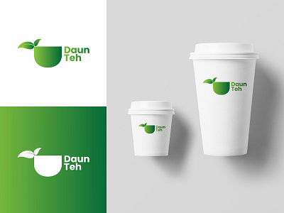 Daun Teh Logo amazing awesome logo beautiful logo branding clean company logo cool design design illustration leaf logo logo design modern simplelogo tea shop team teashop vector