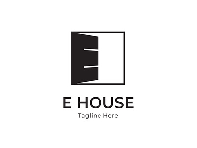 E-House amazing architecture artwork awesome logo beautiful logo branding company logo cool design design house house logo letter e logo