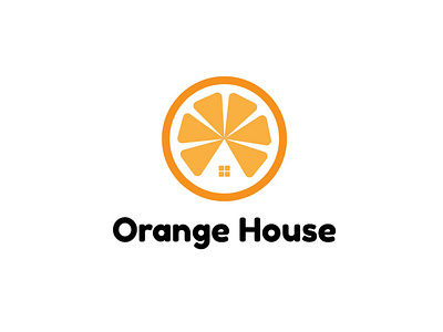 Orange House Logo amazing artwork awesome logo beautiful logo branding clean company logo cool design design house house logo illustration logo logodesign orange orange logo vector vector art