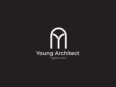 Young Architect amazing architect architecture artwork awesome logo beautiful logo branding clean company logo cool design design graphic design logo studio vector young