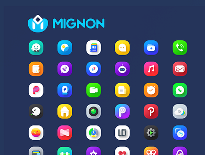Mignon Icon Set design icon icons