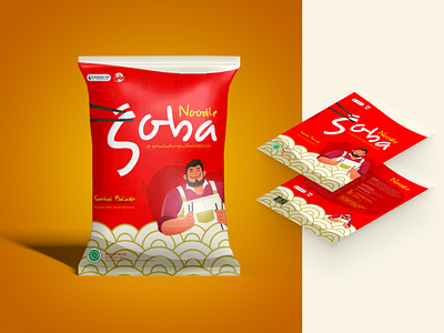 Packaging Soba Redesign brand desain design indonesia noodle packaging redesign
